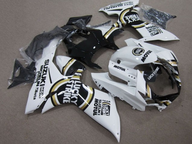 Online Blanco Lucky Strike Negro Motul Carenado Moto Suzuki GSXR 750 2011-2024