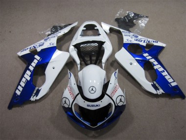 Online Blanco Azul Jordan Motul Carenado Moto Suzuki GSXR 1000 2000-2002