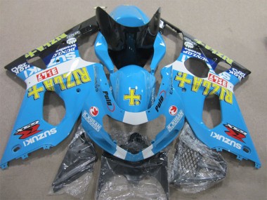 Online Azul Amarillo Blanco Negro Rizla Carenado Moto Suzuki GSXR 1000 2000-2002