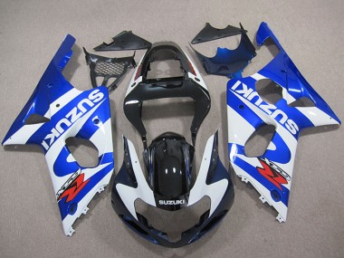 Online Azul Blanco Negro Rojo Carenado Moto Suzuki GSXR 1000 2000-2002