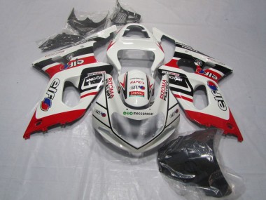 Online Blanco Rojo Negro Rizoma Playboy Carenado Moto Suzuki GSXR 1000 2000-2002