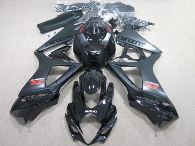 Online Negro Brillante Negro Mate Kits Carenado Moto Suzuki GSXR 1000 2007-2008