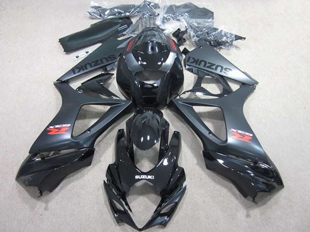 Online Negro Brillante Negro Mate Kits Carenado Moto Suzuki GSXR 1000 2007-2008