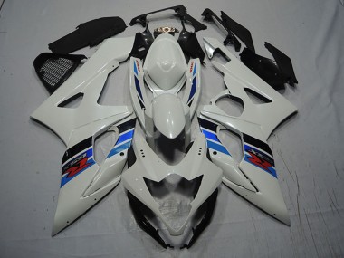 Online Blanco Azul Rojo Kits Carenados Moto Suzuki GSXR 1000 2007-2008