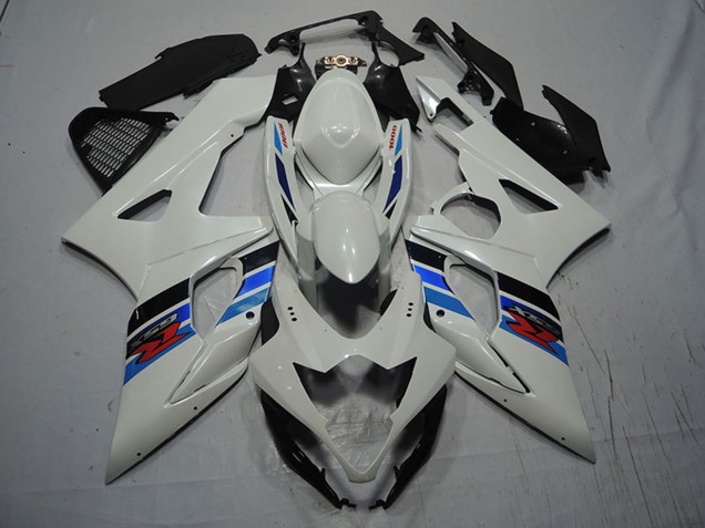 Online Blanco Azul Rojo Kits Carenados Moto Suzuki GSXR 1000 2007-2008