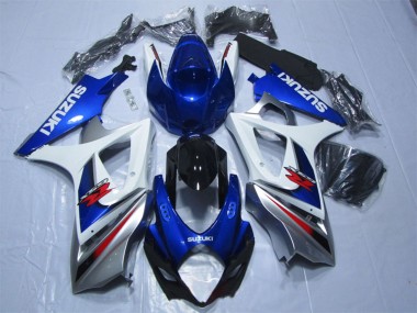 Online Azul Blanco Rojo Carenado Moto Suzuki GSXR 1000 2007-2008