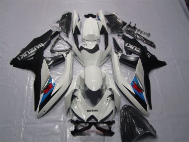 Online Blanco Azul Negro Rojo Kits Carenados Moto Suzuki GSXR 1000 2007-2008