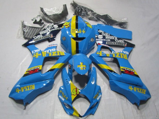 Online Azul Amarillo Negro Rizla 41 Carenado Moto Suzuki GSXR 1000 2007-2008