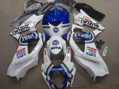 Online Blanco Azul Lucky Strike Rojo Motul Carenado Moto Suzuki GSXR 1000 2007-2008