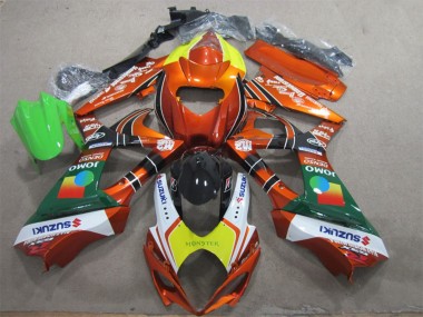 Online Naranja Amarillo Blanco Rojo Verde Monstruo Carenado Moto Suzuki GSXR 1000 2007-2008