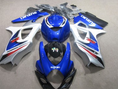 Online Blanco Azul Negro Rojo Carenados Moto Suzuki GSXR 1000 2007-2008