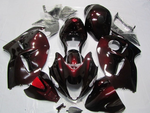 Online Rojo Negro Kits Carenados Moto Suzuki GSXR 1300 Hayabusa 1996-2007