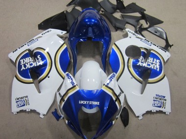 Online Blanco Azul Motul Lucky Strike Carenado Moto Suzuki GSXR 1300 Hayabusa 1996-2007