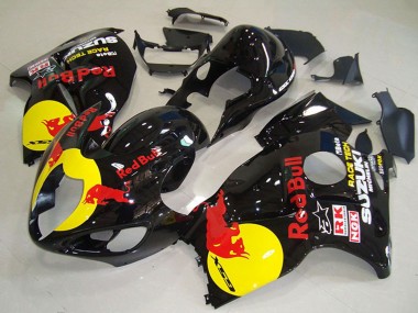 Online Negro Brillante Amarillo Rojo Bull Carenado Moto Suzuki GSXR 1300 Hayabusa 1996-2007