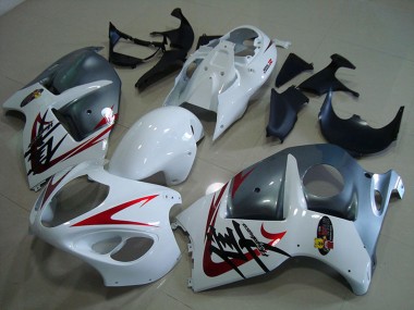 Online Blanco Rojo Gris Mate Carenado Moto Suzuki GSXR 1300 Hayabusa 1996-2007