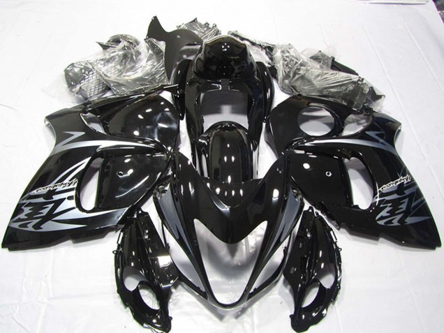 Online Negro Brillante Plata Carenado Moto Suzuki GSXR 1300 Hayabusa 2008-2020