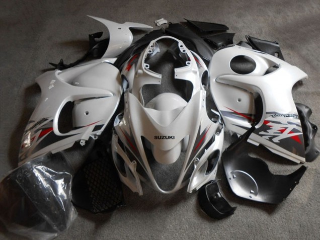 Online Blanco Negro Carenados Moto Suzuki GSXR 1300 Hayabusa 2008-2020