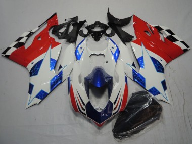 Online Blanco Azul Rojo Negro Carenado Moto Ducati 1199 2011-2014