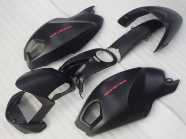 Online Negro Mate Carenados Moto Ducati Monster 696 2008-2012
