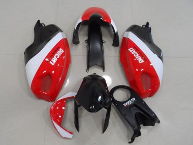 Online Blanco Rojo Negro Monstruo Carenado Moto Ducati Monster 696 2008-2012