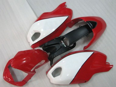 Online Blanco Rojo Carenado Moto Ducati Monster 696 2008-2012