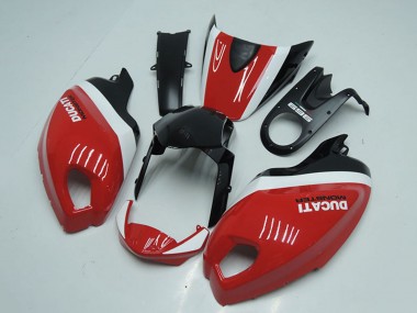 Online Blanco Rojo Negro Brillante Carenado Moto Ducati Monster 696 2008-2012