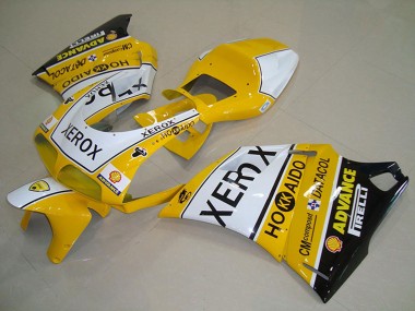 Online Blanco Amarillo Negro Brillante Xerox Carenado Moto Ducati 748 916 996 996S 1993-2005