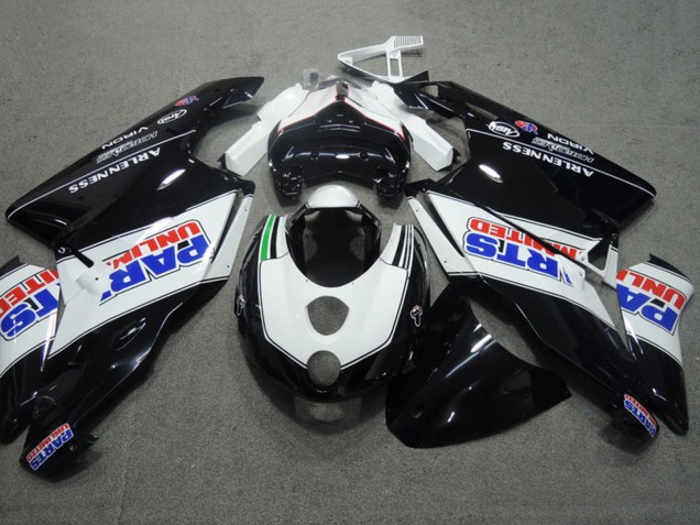 Online Blanco Negro Brillante Parts Unlimited Carenado Moto Ducati 749 999 2003-2004