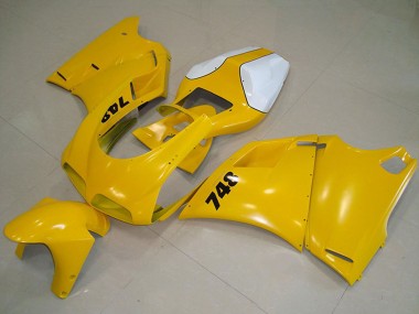 Online Blanco Amarillo Carenados Moto Ducati 748 1993-2005