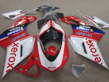Online Blanco Rojo Azul Negro Valsir Xerox Carenado Moto Ducati 1098 2007-2014
