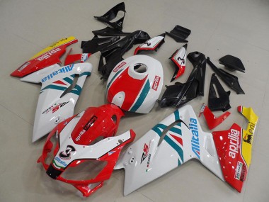 Online Blanco Rojo Verde Amarillo Carenado Moto Aprilia RS125 2006-2011