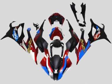 Online Negro Azul Rojo Oro EstiloCarrera Carenado Moto BMW S1000RR 2019-2022