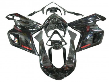 Online Negro Brillante Carenado Moto Ducati 1098 2007-2014
