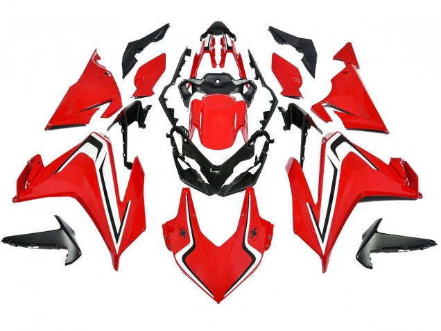 Online Rojo Blanco Negro Carenados Moto Honda CBR500R 2022-2023