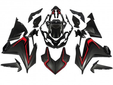 Online Negro Mate Rojo Carenados Moto Honda CBR500R 2022-2023
