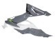 Online Blanco Gris Verde Carenado Moto Kawasaki ZX6R 2019-2022