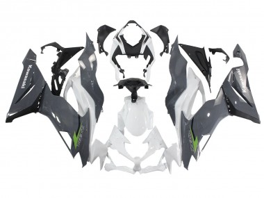 Online Blanco Gris Verde Carenado Moto Kawasaki ZX6R 2019-2022