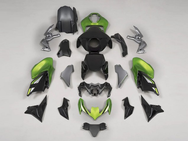 Online Negro Verde Carenado Moto Kawasaki Z900 2020-2024