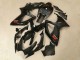 Online Negro Brillante Carenados Moto Suzuki GSXR 600/750 2006-2007