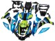 Online Azul Verde Negro Tiburón Carenado Moto Yamaha YZF R1 2015-2019