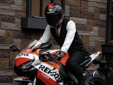 Online Naranja Blanco Rojo Negro Brillante Repsol Rojo Bull Carenado Moto Honda CBR1000RR 2017-2023