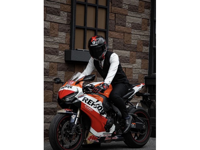 Online Naranja Blanco Rojo Negro Brillante Repsol Rojo Bull Carenado Moto Honda CBR1000RR 2017-2023