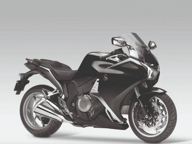 Online Negro Brillante Carenado Moto Honda VFR 1200 2010-2014