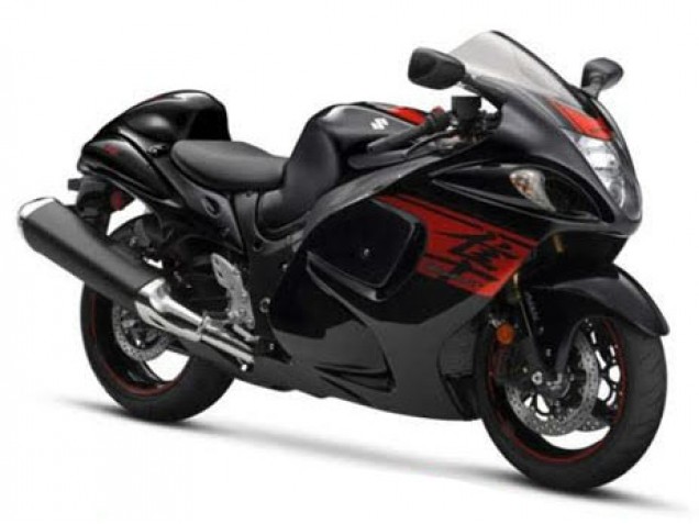 Online Negro Brillante Rojo Carenados Moto Suzuki GSXR 1300 Hayabusa 2008-2020