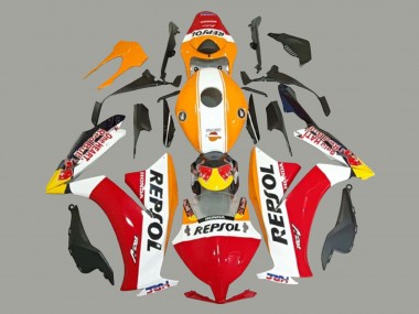 Online Blanco Naranja Rojo Amarillo HRC Repsol Carenado Moto Honda CBR1000RR 2012-2016