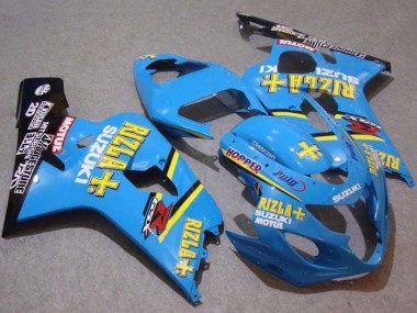 Online Azul Oro Negro Motul Rizla Carenado Moto Suzuki GSXR 750 2004-2005