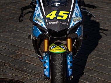 Online Azul Amarillo Tiburón Carenado Moto Yamaha YZF R1 2015-2019