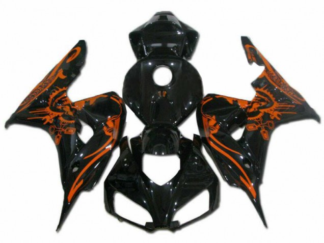 Marrón Negro Carenado Moto CBR 1000 RR 06-07 Marrón Negro Carenado Moto CBR 1000 RR 06-07