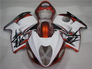 Naranja Blanco Negro Carenado Moto GSXR 1300 Hayabusa 96-07