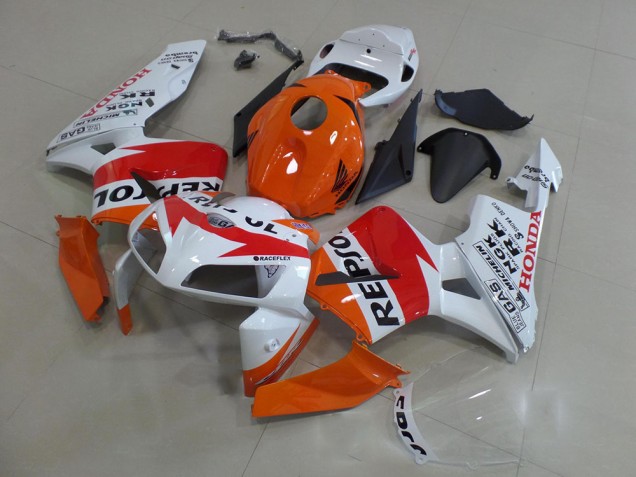 Naranja Blanco Repsol Carenado Moto CBR 600 RR 05-06 Naranja Blanco Repsol Carenado Moto CBR 600 RR 05-06